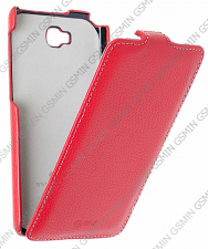 Кожаный чехол для LG G Pro Lite Dual D686 Sipo Premium Leather Case - V-Series (Красный)