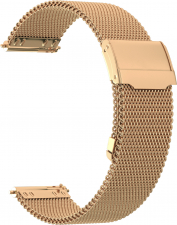 Ремешок стальной GSMIN Auri 22 для Elari KidPhone Fresh (Золотистый)