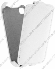 Кожаный чехол для LG L40 D170 Armor Case (Белый)