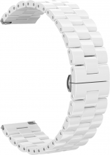 Ремешок керамический GSMIN Bias 20 для Samsung Galaxy Watch 4 Classic 46мм (Белый)