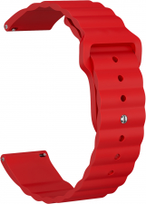 Ремешок силиконовый GSMIN Dump 22 для Elari KidPhone Fresh (Красный)