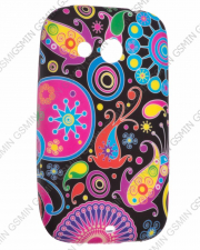 Чехол силиконовый для HTC Desire C / Golf с Рисунком N1