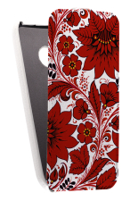 Кожаный чехол для HTC One Mini 2 Armor Case "Full" (Белый) (Дизайн 146)