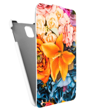 Кожаный чехол для Samsung Galaxy Note 3 (N9005) Armor Case "Full" (Белый) (Дизайн 9/9)