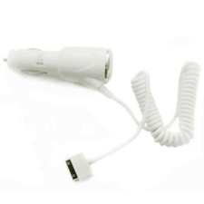 Автомобильное зарядное устройство Yinge для iPhone 4 4s айфон iPad разъем Apple 30 pin, 2100 мА (Белый)