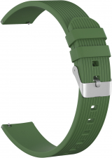 Ремешок силиконовый GSMIN Italian Collection 20 для Samsung Galaxy Watch 4 Classic 46мм (Зеленый)