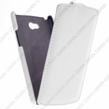 Кожаный чехол для LG L80 Art Case (Белый)