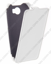 Кожаный чехол для Explay A500 Armor Case (Белый)