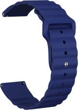 Ремешок силиконовый GSMIN Dump 20 для Samsung Galaxy Watch 4 Classic 46мм (Синий)