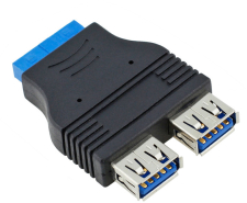 ������� ���������� ���������� GSMIN RT-15 20pin ����������� ����� - 2x USB 3.0 (������)