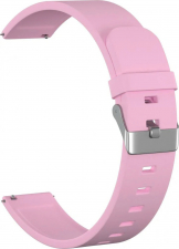 Ремешок силиконовый GSMIN Elate 20 для Samsung Galaxy Watch 4 Classic 46мм (Темно-розовый)