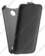 Кожаный чехол для Fly IQ 4400 Era Nano 8 Armor Case (Чёрный)