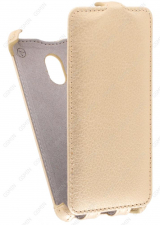 Кожаный чехол для Fly FS402 Stratus 2 Armor Case (Золотой)