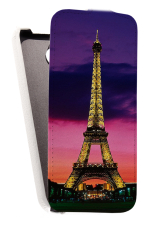 Кожаный чехол для HTC Desire 510 Armor Case "Full" (Белый) (Дизайн 154)