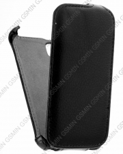 Кожаный чехол для Explay Space Gecko Case (Чёрный)