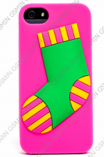 ����� ����������� ��� Apple iPhone 4/4S New Year 2014 - Sock (�������)