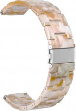 Ремешок из смолы GSMIN Farl 20 для Samsung Galaxy Watch 4 Classic 46мм (Светло-бежевый)