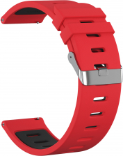 Ремешок силиконовый GSMIN Step 22 для Elari KidPhone Fresh (Красно-черный)