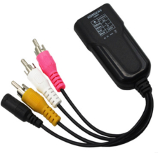Конвертер-разветвитель GSMIN VG-291 RCA тюльпан (AV) (F) + DC (F) - HDMI (F) (Черный)