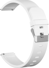 Ремешок силиконовый GSMIN Elate 22 для Мультимодель (Белый)