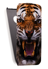 Кожаный чехол для HTC One Mini 2 Armor Case "Full" (Белый) (Дизайн 142)