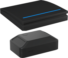 Умный беспроводной выключатель с 1 радиореле ТЕХМЕТР УВ-04 (< 2 кВт) (Черный)