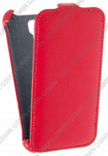 Кожаный чехол для Explay Flame Armor Protective Case (Красный)