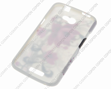 Чехол силиконовый для HTC One X с Рисунком N7