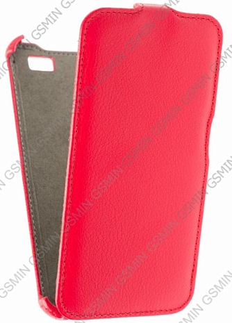 Кожаный чехол для Explay Diamond Armor Case (Красный)