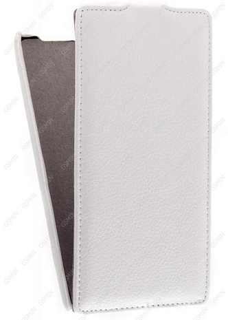 Кожаный чехол для Lenovo A880 Art Case (Белый)