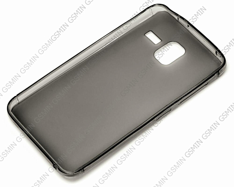 Чехол силиконовый для Lenovo A850 + TPU Прозрачно-Матовый (Черный)