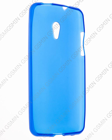 Чехол силиконовый для HTC Desire 700 (Матовый Синий)