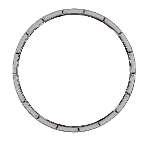 Биомагнитный браслет GSMIN Magnetic Chain (Серебристо-золотой)