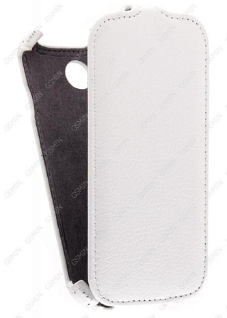 Кожаный чехол для Lenovo A760 Armor Case (Белый)