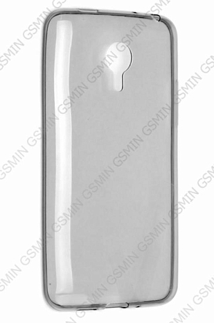 Чехол силиконовый для Meizu MX4 TPU (Transparent Black)