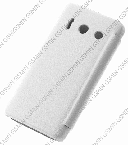Кожаный чехол для Huawei Ascend Y300 Art Case Book (Белый)