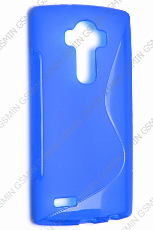 Чехол силиконовый для LG G4 H818 S-Line TPU (Синий)
