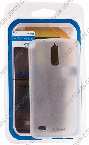 Чехол силиконовый для Huawei Ascend G710 Jekod (Белый)