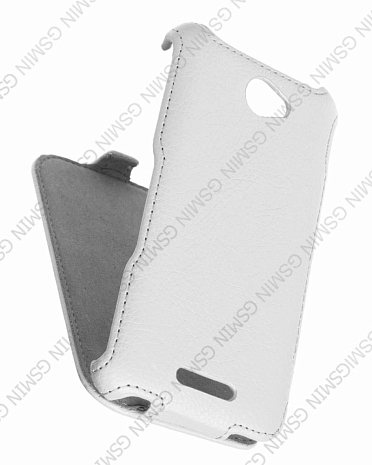 Кожаный чехол для Sony Xperia E4 Armor Case (Белый)