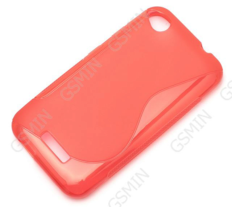 Чехол силиконовый для HTC Desire 320 S-Line TPU (Красный)
