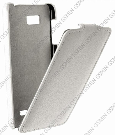 Кожаный чехол для HTC Desire 400 Art Case (Белый)