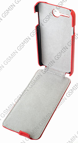 Кожаный чехол для Lenovo A680 Art Case (Красный)
