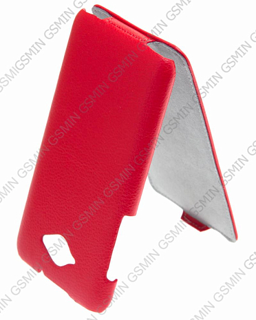 Кожаный чехол для Lenovo S930 Art Case (Красный)