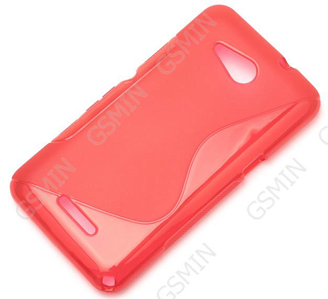Чехол силиконовый для Sony Xperia E4g S-Line TPU (Красный)