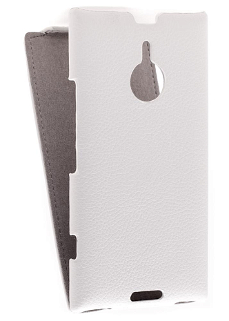 Кожаный чехол для Nokia Lumia 1520 Art Case (Белый)