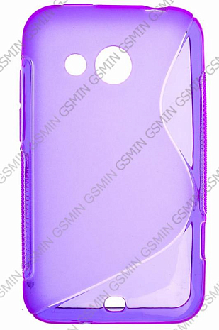 Чехол силиконовый для HTC Desire 200 S-Line TPU (Фиолетовый)
