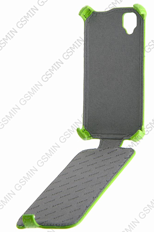 Кожаный чехол для Explay Onyx Armor Case (Зеленый)