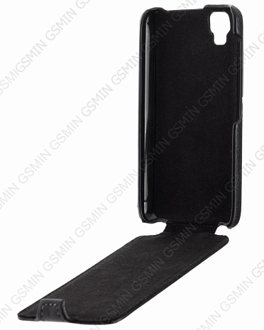 Кожаный чехол для Explay Hit Art Case (Черный)