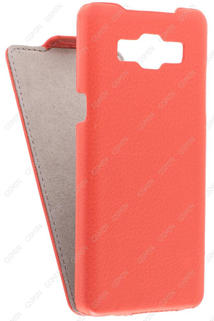 Кожаный чехол для Samsung Galaxy A5 Art Case (Красный)