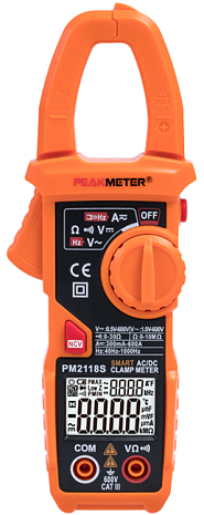 Токовые клещи PEAKMETER PM2118S (Оранжевый)